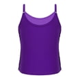 thumbnail image 2 of Manyakai Kids Girls Sparkly Sequins Tank Top Adjustable Shoulder Straps Jazz Latin Glitter Camisole Purple 14, 2 of 7