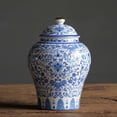 thumbnail image 2 of Brote de cerámica china Zulema florero arte decoración arreglo floral hermoso Estilo D, 2 of 7