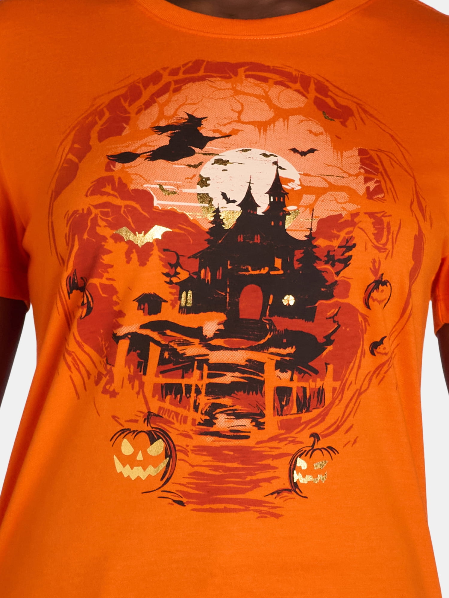 Way to Celebrate Women's Halloween Busy Night Tee, Sizes S-3XL