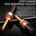 thumbnail image 5 of 4Pcs Hifi Speaker Terminal Binding Post Pure Copper Gold Plated Amplifier Connector for Female Banan, 5 of 5
