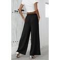 thumbnail image 3 of PRETTYGARDEN Women's Wide Leg Pants with Pockets High Waist Tie Front Loose Casual Trousers Business Work Outfits Trendy, 3 of 6