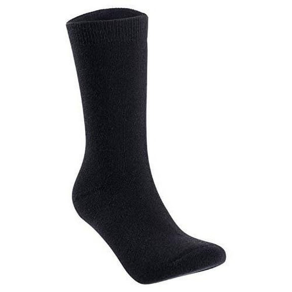 Lian LifeStyle Women's 1 Pair Perfect Fit, Cozy, Cute, And Comfortable Wool Crew Socks With Wide Range Colors HR1802 Size 6-9 (Black)