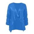 thumbnail image 6 of QHFBli Women Sequin Jacket Glitter Sparkle Open Front Casual Long Sleeve Blazer Coat, 6 of 9