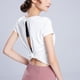thumbnail image 4 of Blusa deportiva de manga corta, ropa para correr, ropa de fitness, ropa de yoga, camiseta, jersey de mujer, top bacteriostático absorbente de sudor de secado rápido, 4 of 5