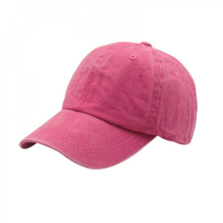 Washed Cotton Summer Ponytail Baseball Caps Women Men Vintage Snapback Hat  Adjustable Trucker Outdoor Dad Hat Bone Solid Color