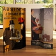 thumbnail image 6 of Oriental Furniture 6 ft. Tall Absinthe Canvas Room Divider - 3 Panel, 6 of 7