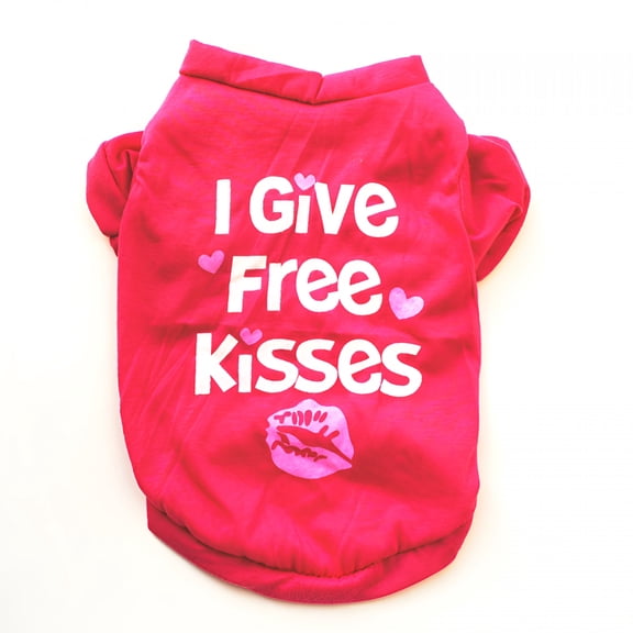 TELOLY Small Dog Shirts Girl Puppy Clothes Cat T Shirt Soft Cotton Short Sleeve Tee Shirts for Small Dogs Girls Thanksgiving Valentines Outfits