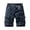 Blue*1, variant on Eryao Mens Big and Tall Cargo Shorts Knee Length Elastic Waist Pants with Pockets Casual Outdoor Work Hiking Shorts,Black,40