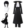 thumbnail image 2 of Disfraz de Anime Bungo Stray Dogs Akutagawa Ryunosuke, capa de gabardina, trajes de uniforme negro, ropa de fiesta de Navidad y Halloween, 2 of 4