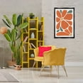 thumbnail image 2 of Stupell Industries Minimal Mod Orange Flowers Abstract Painting Black Floater Framed Canvas Art Print Wall Art, 21 x 31, 2 of 9