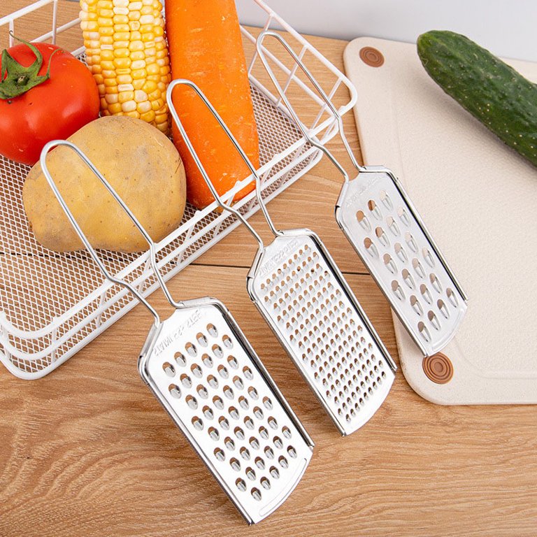 2pcs Portable Stainless Steel Grater Household Potato Shredder