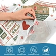 thumbnail image 4 of Yayeee Kitchen Valance Rod Pocket 54" x 18" Living Room Window Curtain, Red Nordic Christmas House, 4 of 6
