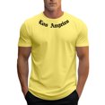 thumbnail image 1 of Camiseta informal de manga corta para hombre - Estampado con letras, cuello redondo - Mezcla de poliéster y spandex - Corte ajustado, tallas S-XXXL, estilo versátil, 1 of 4