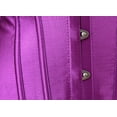 thumbnail image 4 of Corset Top For Women Bustier Lingerie for Women Stain Overbust Vintage Waist Cincher Purple 3XL, 4 of 5