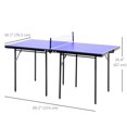 thumbnail image 3 of Soozier Table de Ping-Pong Pliante, Table de Tennis de Table Portable avec Poignées, 3 of 10
