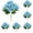 Light Blue, variant on Artificial Bouquet for Wedding Home Decor, Realistic Greenery Vase Filler, Sunflowers Artificial, Dark Purple (5 Pcs)