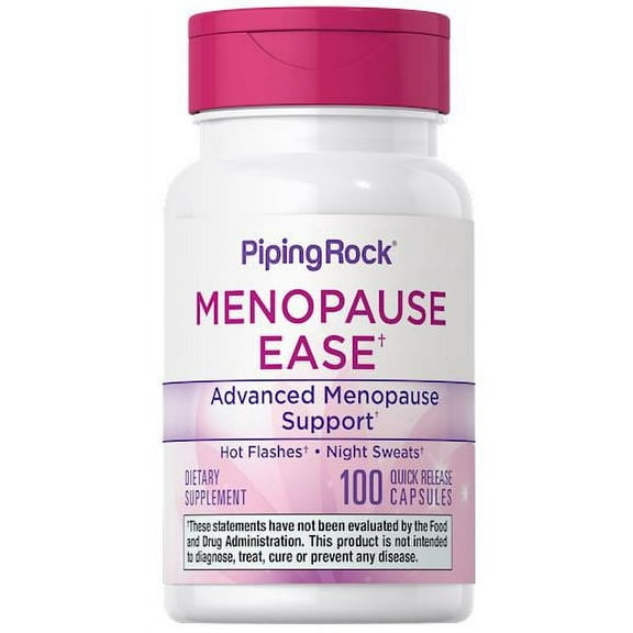 Menopause Supplement for Women | 100 Capsules | for Night Sweats and Hot Flashes | by Piping Rock