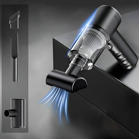 ZEPARO Handheld Vacuum Cordless,9000Pa Suction 120W High Power Car Vacuum Rechargeable,3 in 1 Portable Air Duster with Multi-nozzles&Floor Brush,Mini Vacuum Cleaner for Car/Home/Office