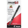 thumbnail image 4 of Pilot Precise V5 Rolling Ball Extra Fine Point Pens, Black Ink 2 ea (Pack of 3), 4 of 8