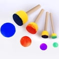 thumbnail image 4 of vivinin Set de 30 pinceles redondos de esponja para pintar, 4 of 7