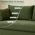 thumbnail image 6 of MOONMISS 79" Corduroy Sofa,3 Seater Sofa with Extra Deep Seats,Comfy Upholstered Couch for Living Room,2 Pillows,Green, 6 of 6
