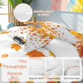 thumbnail image 2 of Fall Harvest Bedding Duvet Cover Set King Size 4 Pieces Truck Pumpkin Maple Leaf Thanksgiving Retro Bedding Set with Zipper Closure, 1 Comforter Cover 92x106 Inches 1 Flat Sheet & 2 Pillow Cases, 2 of 7