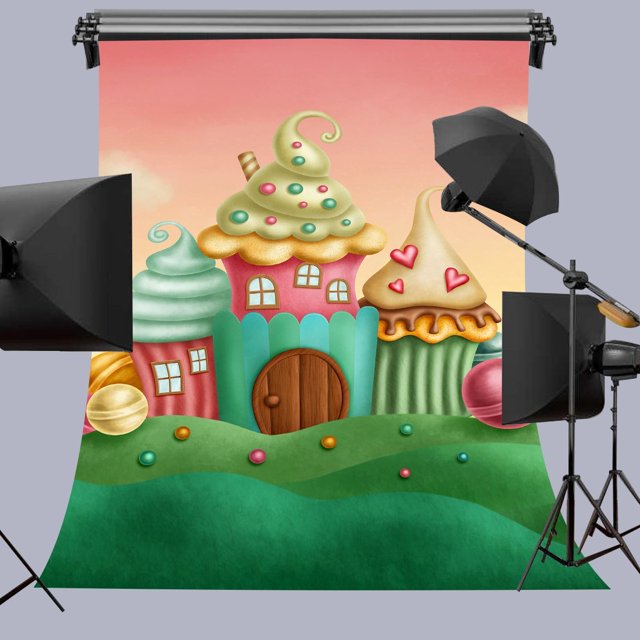 ABPHQTO 150x220cm Fresh Dream Castle Digital Impreso Fotografía Telón de fondo Prop Photo Background