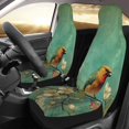 thumbnail image 3 of Fotbe Retro Birds Pattern Automotive Seat Covers for Cars Trucks and SUVs – Car Seat Covers for Front Seats,Protective Seat Covers,Vehicle Seat Covers, Set of 2, 3 of 9