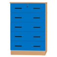 thumbnail image 3 of Better Home Products Cindy Commode en Bois à 5 Tiroirs avec Serrure Bleue, 3 of 14