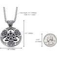 thumbnail image 3 of GHSDFBB Celtic Knot Necklace for Men,Stainless Steel Magic Double Side Solid Heavy Pendant with Chain, 3 of 7
