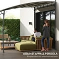 thumbnail image 4 of Homiyad 10' x 10' Outdoor Pergola Gazebo, Garden Sun Shade Shelter with Metal Frame for Porch, Patio, Deck, Backyard, Cream, 4 of 8