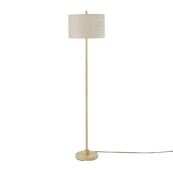 Cove 62" Light Faux Wood Floor Lamp with Jute Shade