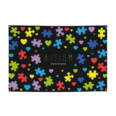 Autism Awareness Festival Banner 47x71 Inches Suitable For Decorating Parties Celebration Yards Banners