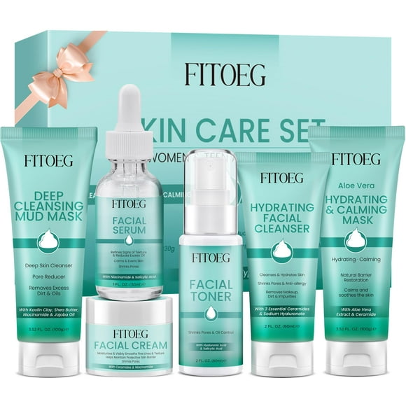 Kit de rutina para el cuidado de la piel facial para mujeres y adolescentes
