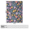 thumbnail image 4 of Nawypu  Bright Floral Pattern Blanket Colorful Wildflowers Lightweight Cozy Warm Throw Blanket for Couch Sofa Bed for Adults Kids Teens Gift, 4 of 6