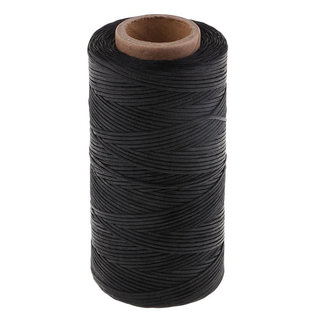 Rollo de Hilo de Costura Encerado Hugo 260m Negro Hilo encerado para coser bricolaje