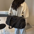 thumbnail image 4 of Bucket Luggage Bag Women's Travel Bag Waterproof Nylon Bag Versatile Shoulder Crossbody Gym Bag Large Capacity, 4 of 6