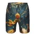 thumbnail image 3 of Pofeuu Whimsical Starry Night Scene Prin Men's Swim Trunks Quick Dry Bathing Suit Swimming Board Shorts Mesh Lining Beach Swimwear-Large, 3 of 6