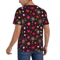 thumbnail image 2 of KLL Geometric Hearts for Men's Baseball Shirts,Short Sleeve Casual Shirts Button Down Shirt for Men Beach Summer Wedding Shirt-3X-Large, 2 of 7