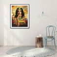 thumbnail image 2 of Cuadros Decorativos Mujer India taladro redondo completo mosaico diamante pintura diamantes de imitación manualidades dibujo JShteea Nuevos Originales, 2 of 8