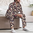 thumbnail image 7 of Goofa Guitar Skull record for 2-piece Loungewear Set Men’s Sleepwear Set Soft PJs Cozy loungewear Comfy Sleep Set Winter Pajamas-Large, 7 of 7