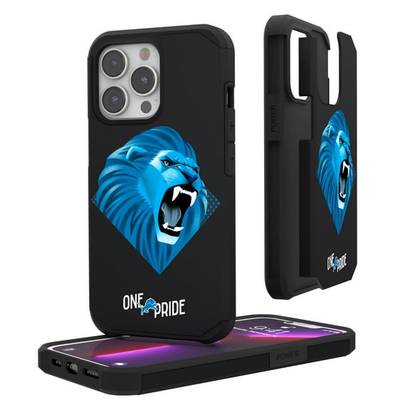 Keyscaper Black Detroit Lions iPhone Rugged Case