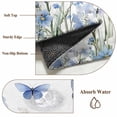 thumbnail image 6 of 2.7'x5' Area Rugs, Blue Spring Floral Indoor Outdoor Area Rug for Living Room Bedroom, Summer Botanical Butterfly Pastoral Washable Bathroom Rugs Kitchen Floor Carpet Mats Home Decor Aesthetic, 6 of 8