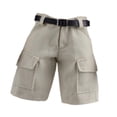 thumbnail image 4 of Figura de acción Pantalones cortos Vestir Coleccionable Casual Miniatura Ropa Atuendo Hebilla cuadrada color caqui, 4 of 9