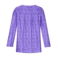 thumbnail image 6 of JGTDBPO Plus Size Blouses For Women Dressy Casual Long Sleeve Boho Floral Print V Neck Short Sleeve Loose Fit Pullover Shirts Tunic Tops For Leggings, 6 of 8