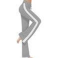 thumbnail image 3 of Wovix Women Wide Leg Sweatpants High Waisted Baggy Sweat Active Striped Track Casual Loose Pants with Pockets, 3 of 6