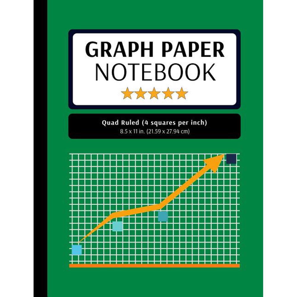 Graph Paper Notebook 200 Pages, 4x4 Quad Ruled, Grid Paper Composition