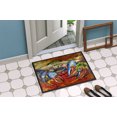 thumbnail image 4 of Carolines Treasures JMK1107MAT Bleu Crabe Rouge Tapis Intérieur et Extérieur- 18 x 27 Po., 4 of 4