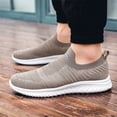 thumbnail image 2 of Men's Knitted Walking Shoes Lightweight Wide Width Sneakers Indoor Outdoor Workout Running Shoes Breathable S𝗅ip On Trainers Shoes Casual Non-S𝗅ip Athlet𝗂c Shoes, 2 of 9