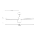 thumbnail image 3 of Ventilador de Techo Industrial 48 Blanco 60W E27 1 Luz LámparaYa 20123-1, 3 of 7